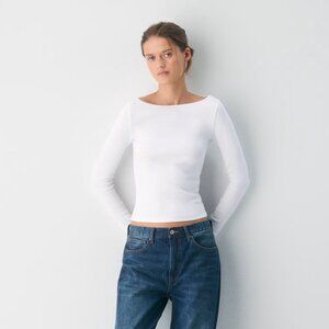 Aritzia - HomeStretch™ Rib Airwave Boatneck Longsleeve - Perfect Condition